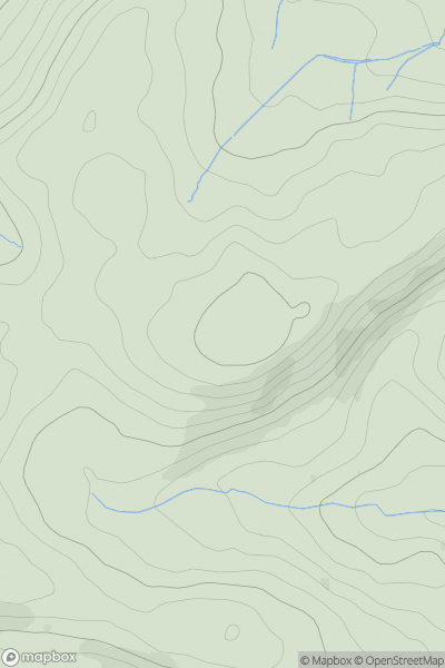 Thumbnail image for Waun Gynllwch showing contour plot for surrounding peak