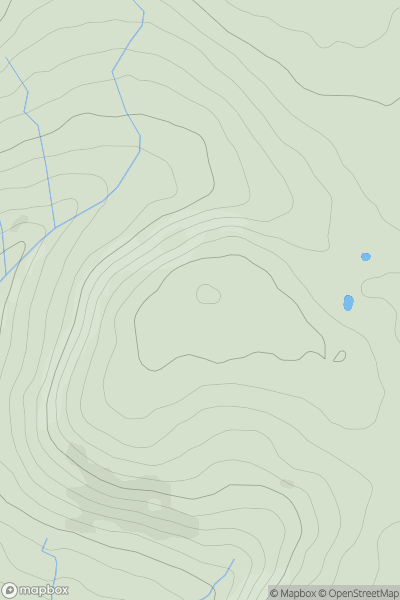 Thumbnail image for Coed yr Hendre showing contour plot for surrounding peak