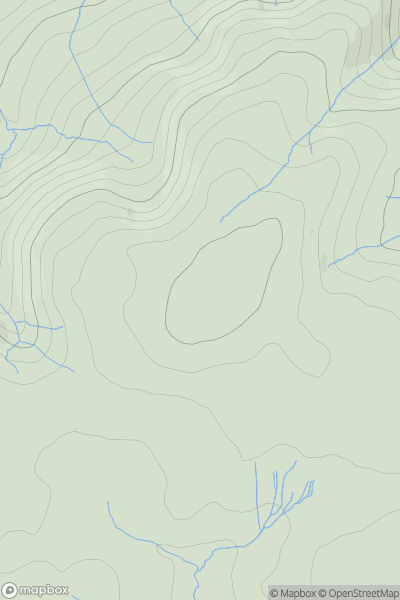Thumbnail image for Y Pigwyn showing contour plot for surrounding peak