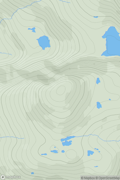 Thumbnail image for Griomabhal (Griomaval) showing contour plot for surrounding peak