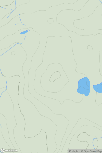 Thumbnail image for Bryn-serth showing contour plot for surrounding peak