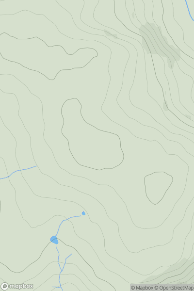 Thumbnail image for Cefn Merthyr Cynog showing contour plot for surrounding peak