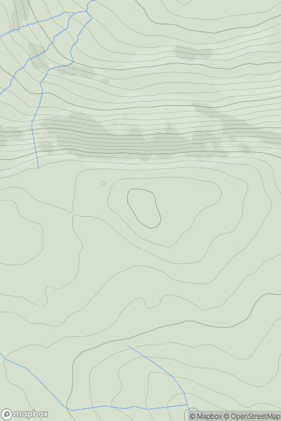 Thumbnail image for Pen Craig Abercwmboi showing contour plot for surrounding peak