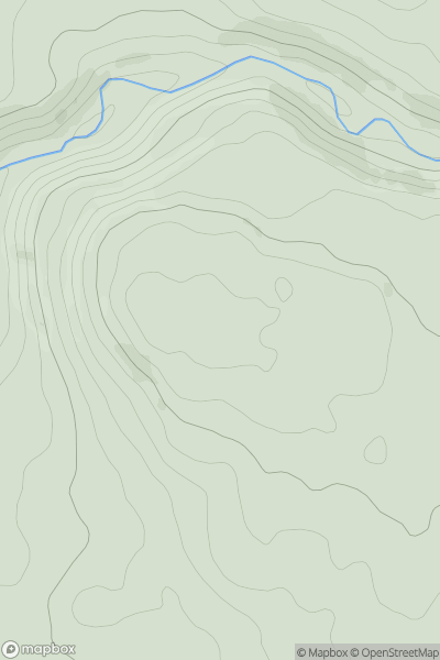 Thumbnail image for Morlais Hill showing contour plot for surrounding peak