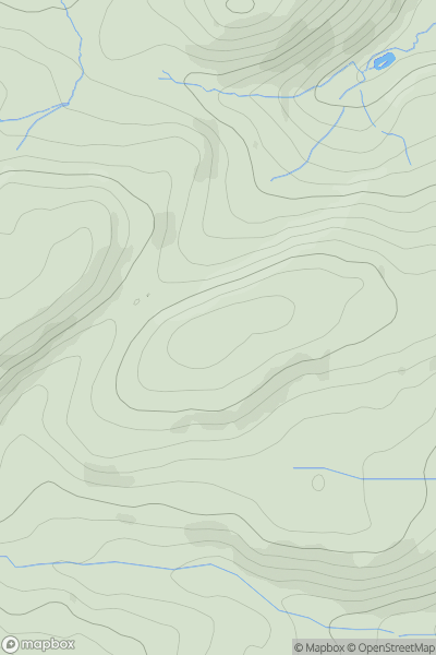 Thumbnail image for Cefn Llwydallt showing contour plot for surrounding peak