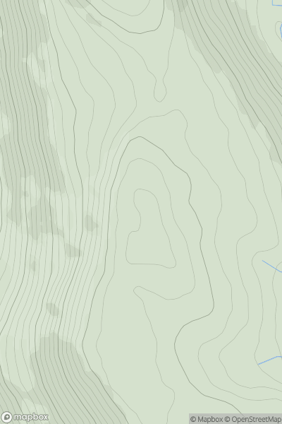 Thumbnail image for Cefn Merthyr showing contour plot for surrounding peak