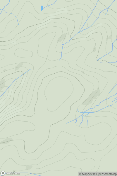 Thumbnail image for Cefn Llwydlo showing contour plot for surrounding peak