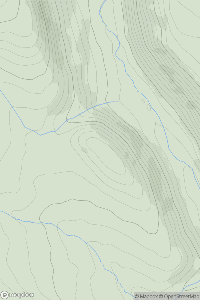 Thumbnail image for Craig y Felin showing contour plot for surrounding peak