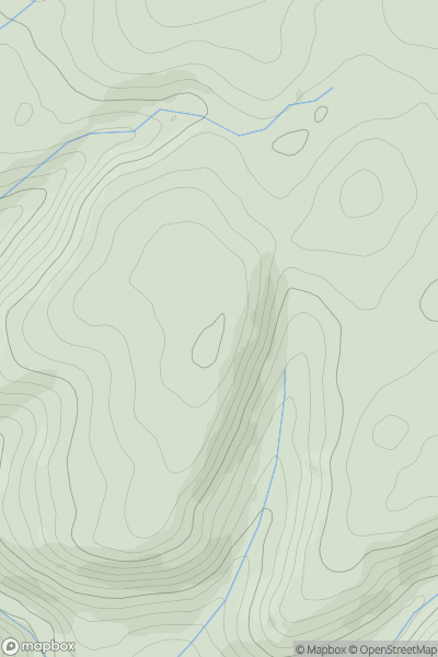 Thumbnail image for Brynffo showing contour plot for surrounding peak