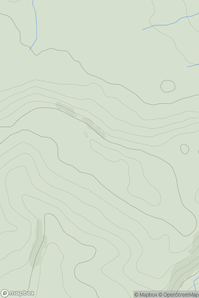 Thumbnail image for Hirfynydd East Top showing contour plot for surrounding peak