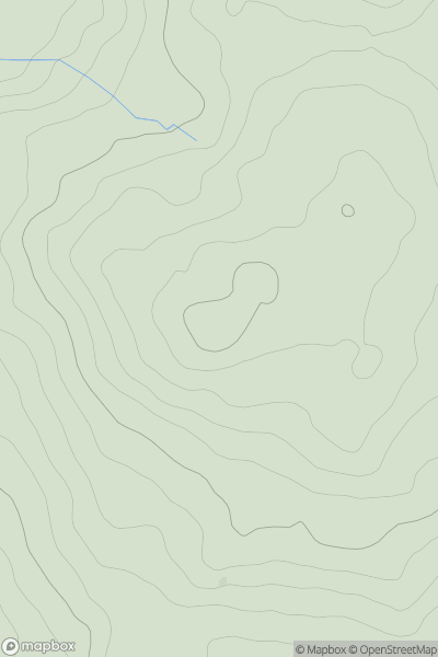 Thumbnail image for Twyn Llechfaen showing contour plot for surrounding peak