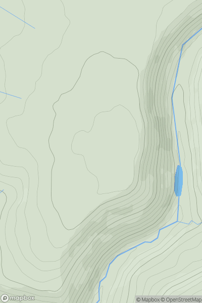 Thumbnail image for Mynydd Blaenafon showing contour plot for surrounding peak