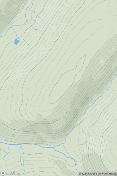 Thumbnail image for Cefn Arthen showing contour plot for surrounding peak