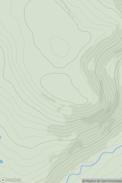 Thumbnail image for Cefn Morfudd showing contour plot for surrounding peak