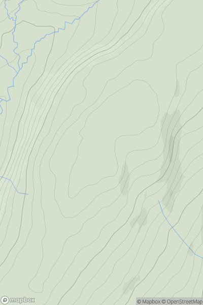 Thumbnail image for Cefn Gwrhyd showing contour plot for surrounding peak