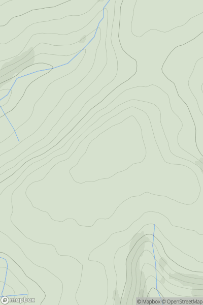 Thumbnail image for Mynydd Garn-Fach showing contour plot for surrounding peak