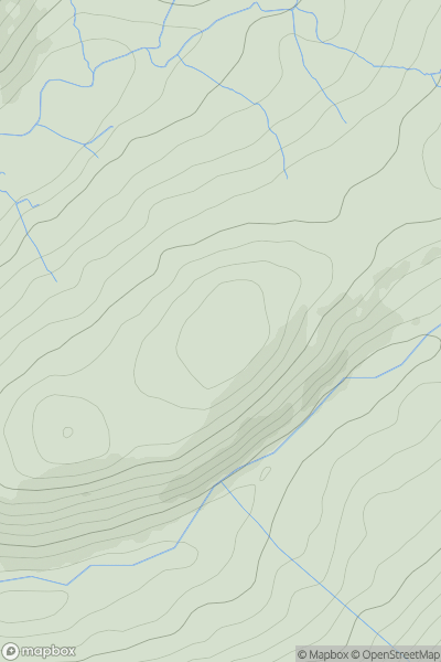 Thumbnail image for Wenallt Fawr showing contour plot for surrounding peak