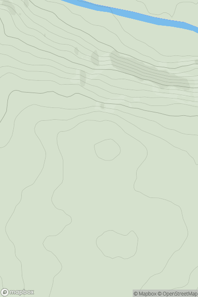 Thumbnail image for Cefn Cantref showing contour plot for surrounding peak