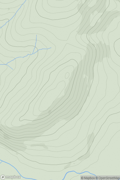 Thumbnail image for Pen Llwygy showing contour plot for surrounding peak