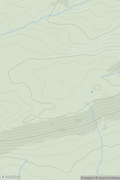 Thumbnail image for Cefncarnau showing contour plot for surrounding peak