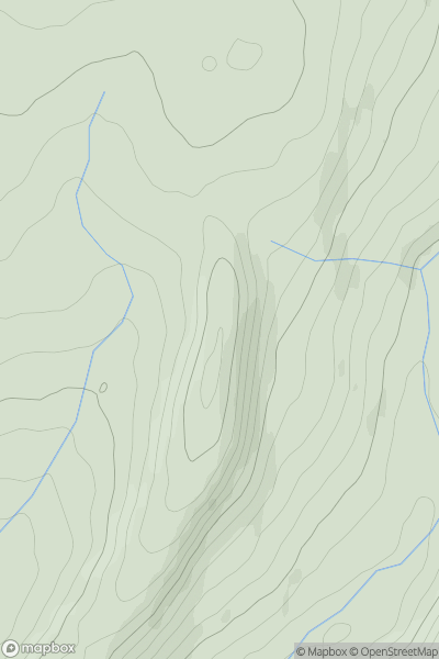 Thumbnail image for Twyn Tyle showing contour plot for surrounding peak