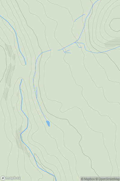Thumbnail image for Parc Coetir Bargoed showing contour plot for surrounding peak
