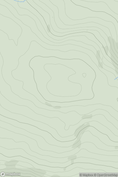Thumbnail image for Mynydd Garthmaelwg showing contour plot for surrounding peak