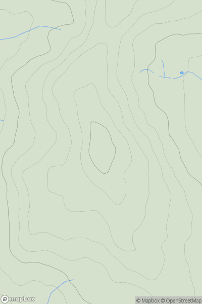 Thumbnail image for Pen-y-commin showing contour plot for surrounding peak