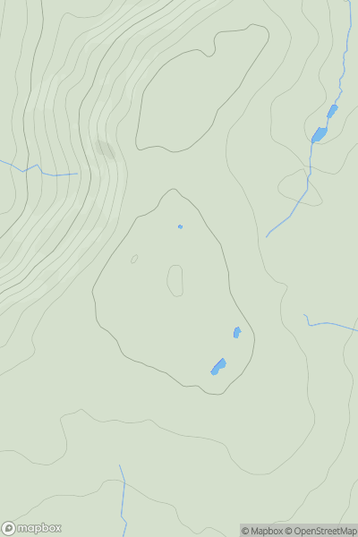 Thumbnail image for Pen Cwm-bychan showing contour plot for surrounding peak