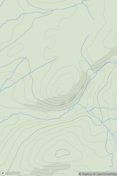 Thumbnail image for Twyn y Fan showing contour plot for surrounding peak