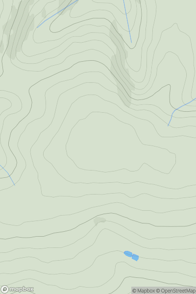 Thumbnail image for Mynydd Baedan showing contour plot for surrounding peak