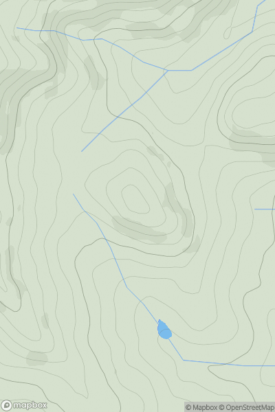 Thumbnail image for Bryn-garth showing contour plot for surrounding peak