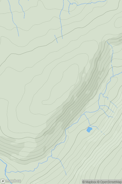 Thumbnail image for Allt Llwyn-y-berllan showing contour plot for surrounding peak