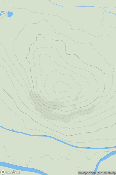 Thumbnail image for Slwch Tump showing contour plot for surrounding peak