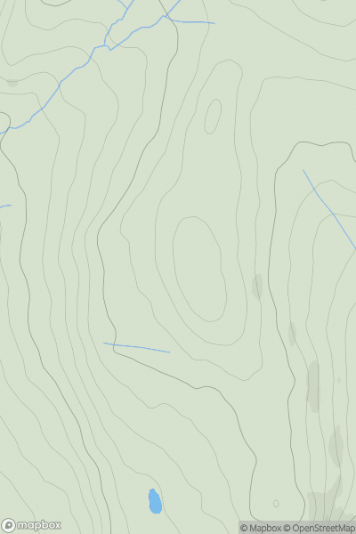 Thumbnail image for Cefnllan showing contour plot for surrounding peak