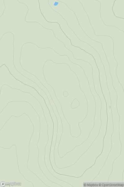 Thumbnail image for Pen Tredomen showing contour plot for surrounding peak
