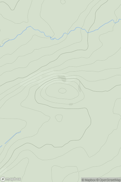 Thumbnail image for Pen Maesydderwen showing contour plot for surrounding peak
