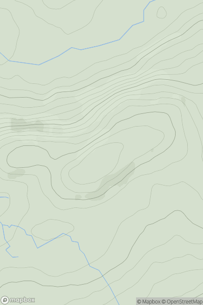 Thumbnail image for Carn Goch showing contour plot for surrounding peak