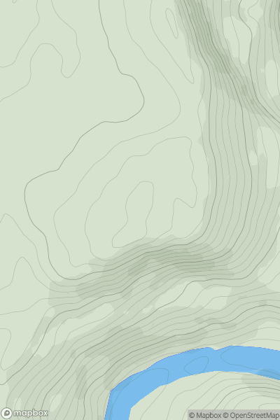 Thumbnail image for Wyndcliff Hill showing contour plot for surrounding peak