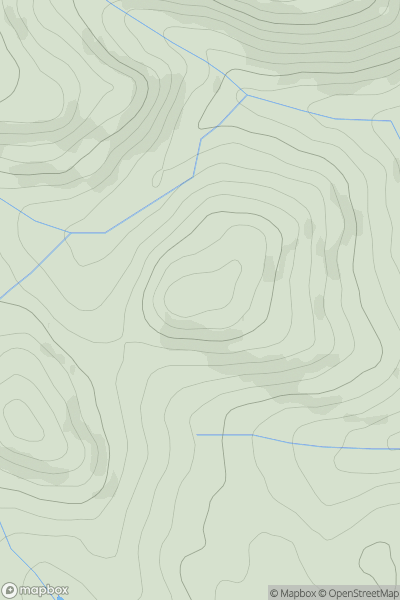 Thumbnail image for Blackbrook Hill showing contour plot for surrounding peak