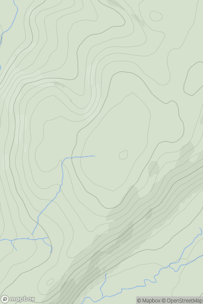 Thumbnail image for Lan y Cilgwyn showing contour plot for surrounding peak