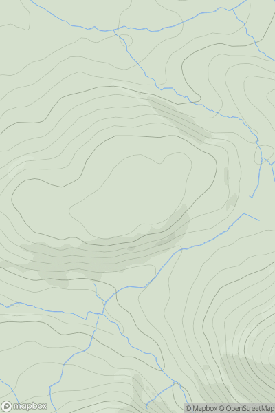 Thumbnail image for Cefn-gwyrch showing contour plot for surrounding peak