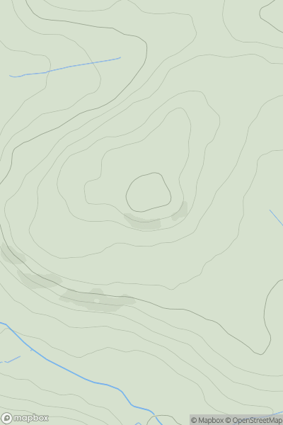 Thumbnail image for Pen Tylcha showing contour plot for surrounding peak