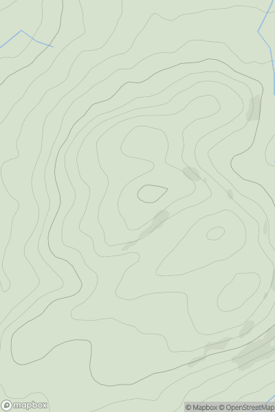 Thumbnail image for Wern Ty-isaf showing contour plot for surrounding peak