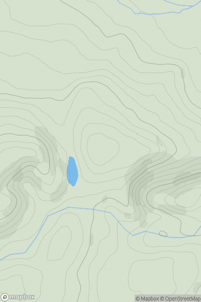 Thumbnail image for Pen Pant-y-llyn showing contour plot for surrounding peak