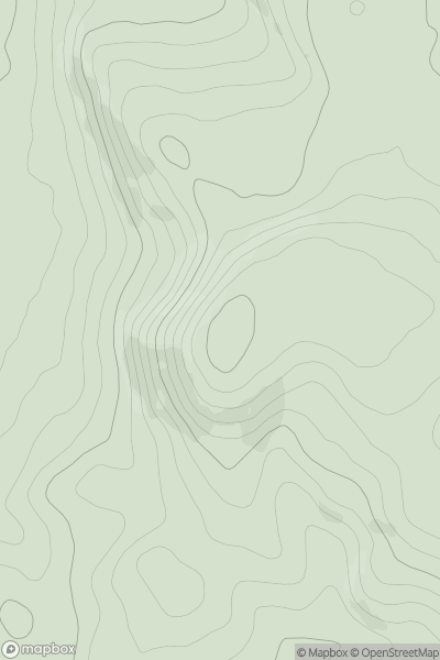 Thumbnail image for Coed y Bwnydd showing contour plot for surrounding peak