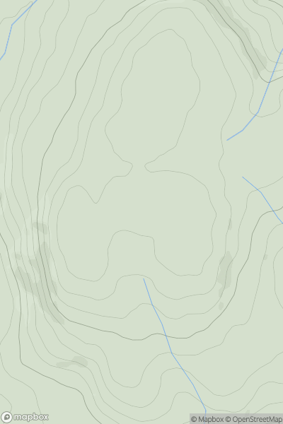 Thumbnail image for Pen Goitre showing contour plot for surrounding peak