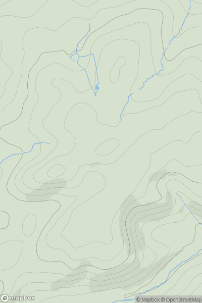 Thumbnail image for Penhow showing contour plot for surrounding peak
