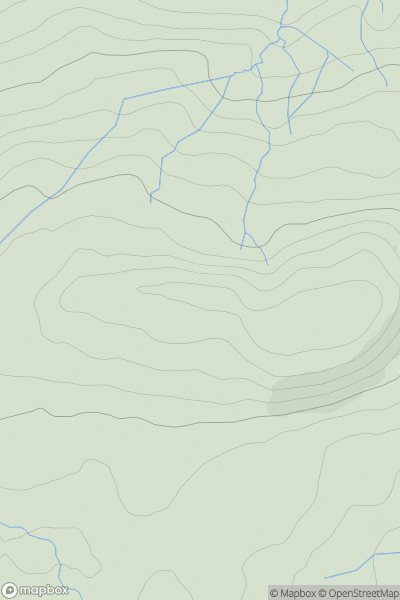 Thumbnail image for Warren Wood showing contour plot for surrounding peak