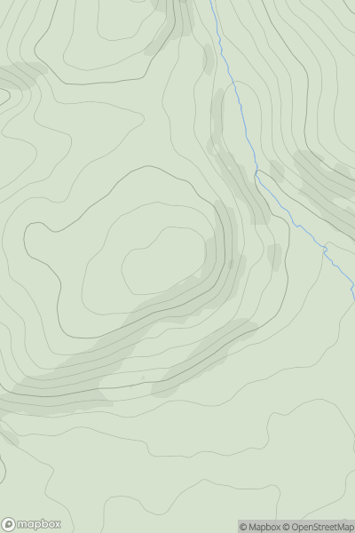 Thumbnail image for Woodhill showing contour plot for surrounding peak